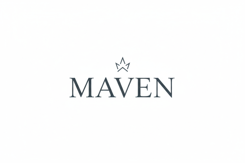 Just make me simple logo for my store "Maven"